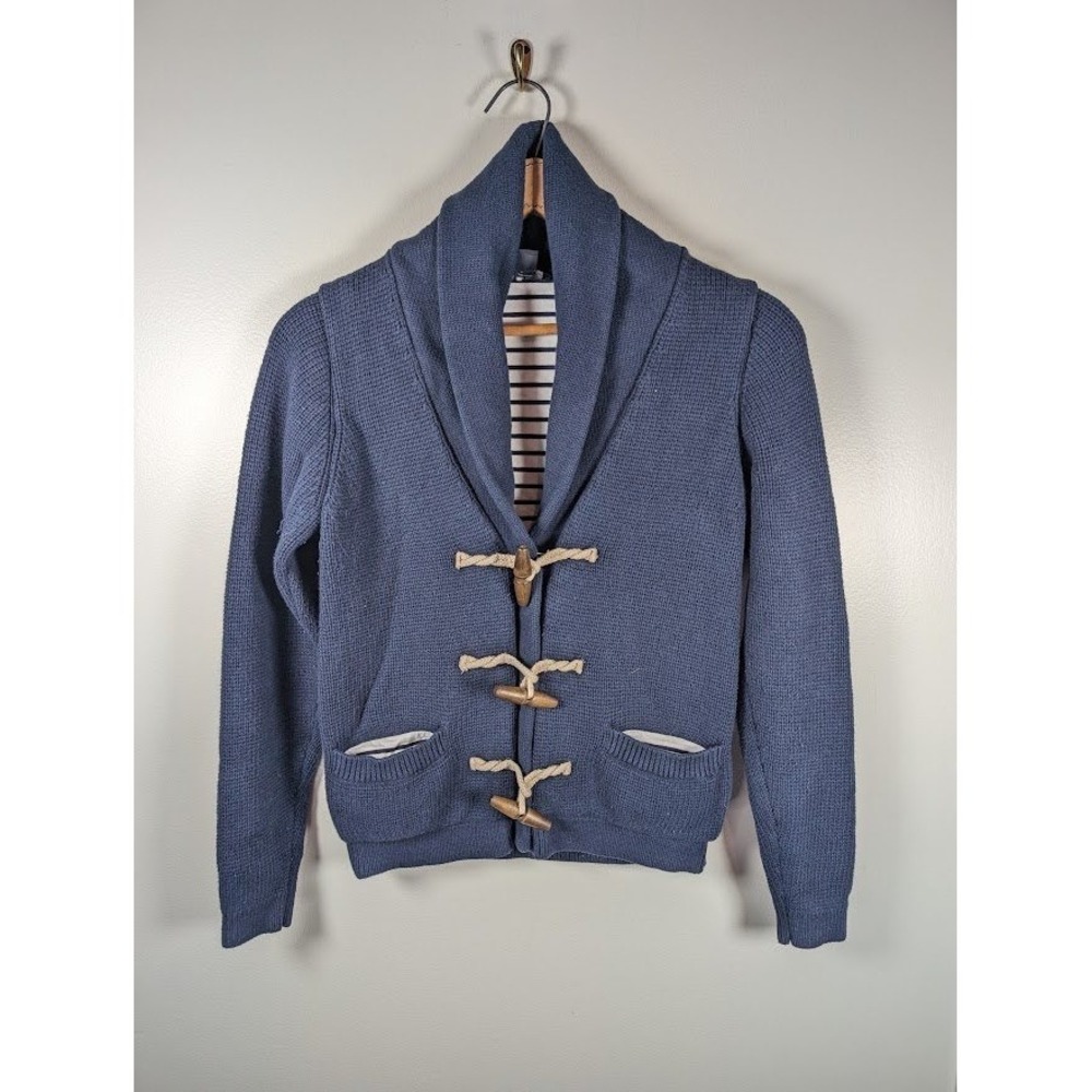 Tommy Hilfiger Sweater Cardigan YOUTH BOYS Size Large Shawl Collar Toggle Preppy